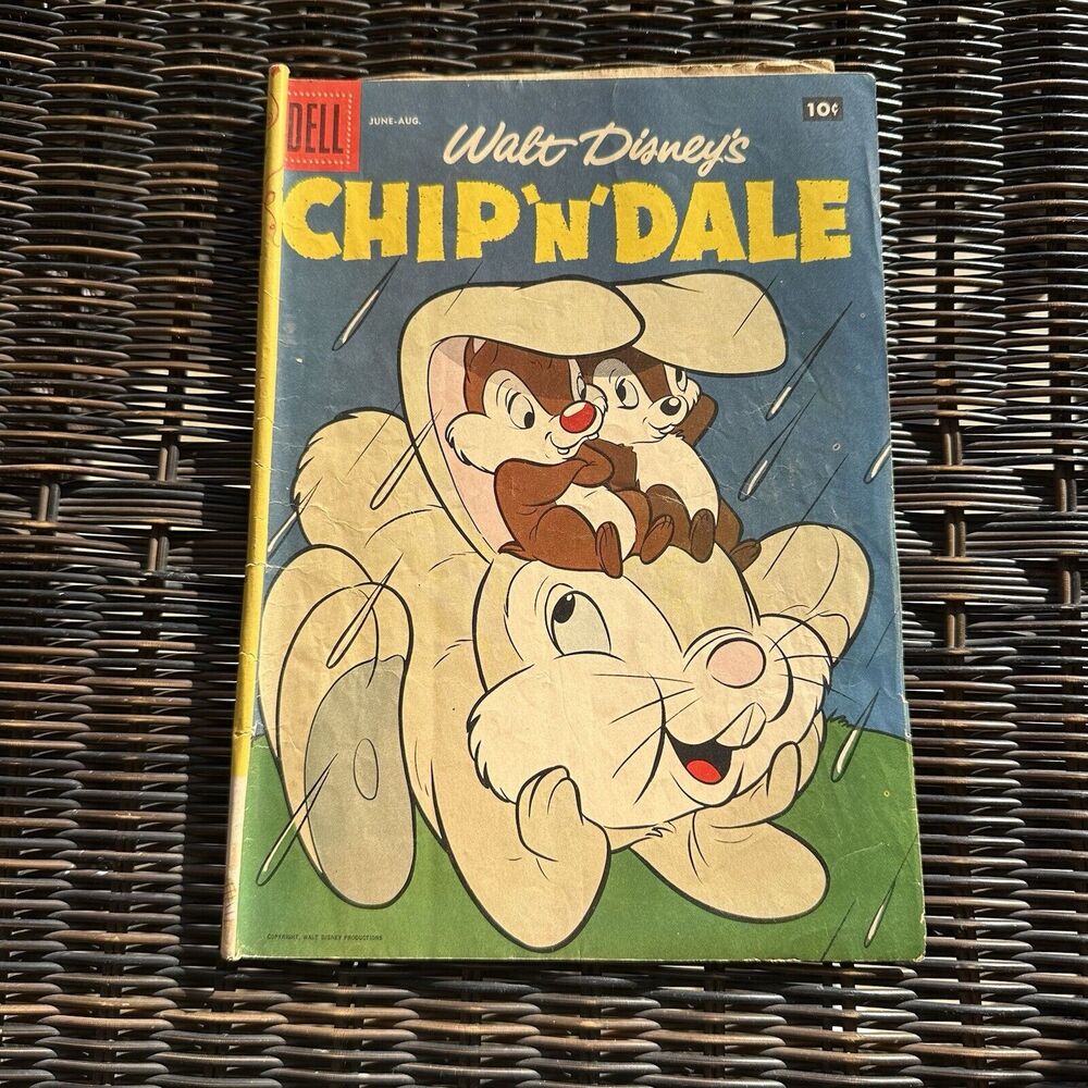 Walt Disneys Chip N Dale #10 Violent Voyage! 1957 FLAWS